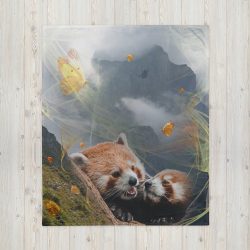 Red Panda  Daydream - Throw Blanket