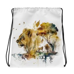 Lion - string bag